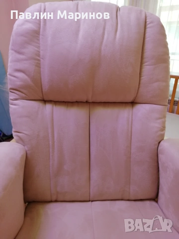 Супер Комплект Регулируемо Кресло Фотьойл Люлеещ се Стол за Кърмене Tutti Bambini Подложка Табуретка, снимка 7 - Столове - 53841574