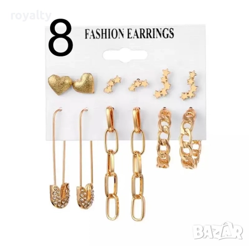 Сетове Обеци LFS Happy EveryDay 7912, снимка 9 - Бижутерийни комплекти - 52887256