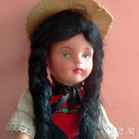 Колекционерска кукла народна носия Celluloid 29 см, снимка 17 - Колекции - 45948645