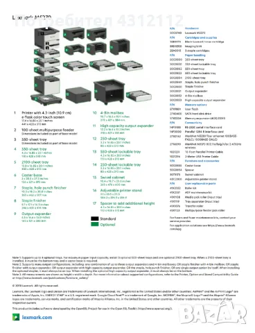 Професионален лазерен принтер Lexmark M5270. Най-висок клас., снимка 6 - Принтери, копири, скенери - 48123013