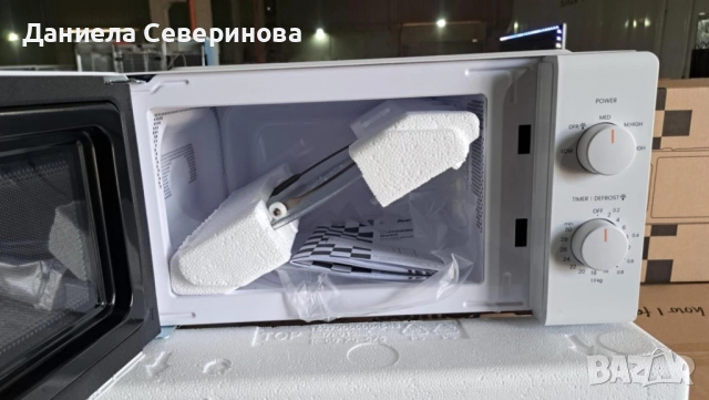 Компактна микровълнова фурна Comfee - 20 литра, 700W и 5 нива на мощност, снимка 13 - Микровълнови - 52122723