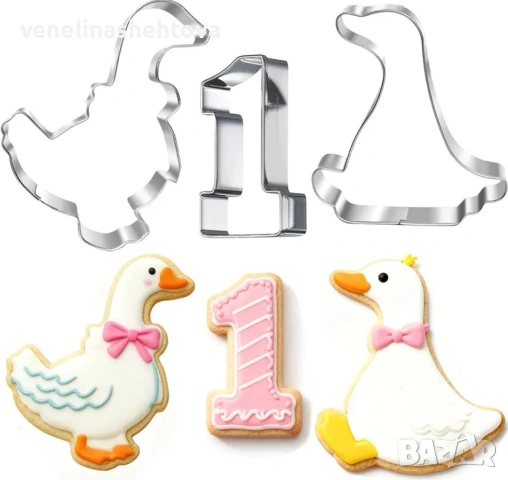 Гъска патица единица метални резци тесто бисквитки фондан декорация торта рожден ден 