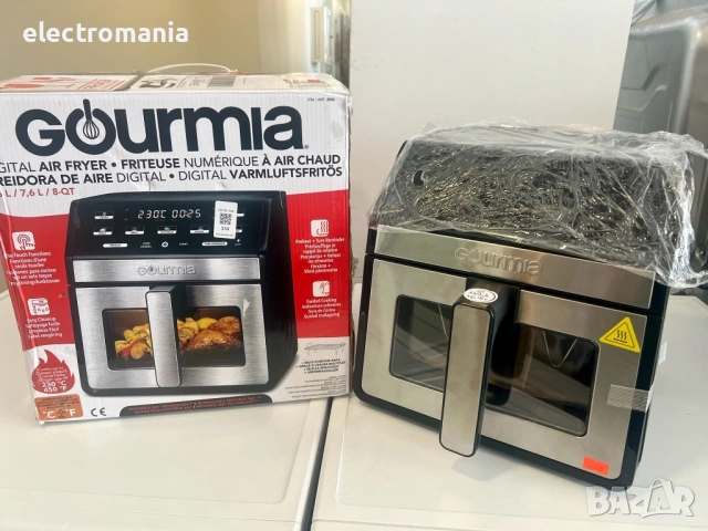 фритюрник с горещ въздух Gourmia Digital 7,6л , снимка 4 - Фритюрници - 53073935