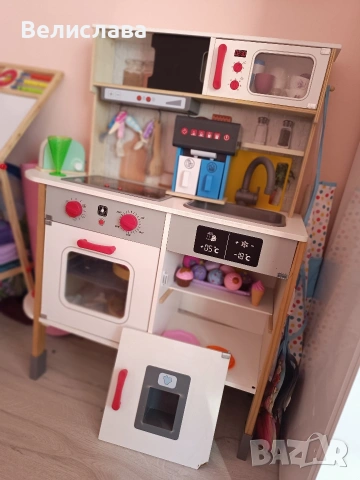 Детска дървена кухня, снимка 4 - Играчки за стая - 53657040