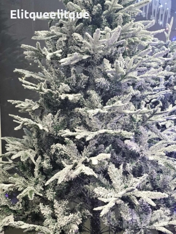 Изкуствена елха K r i n g Melbourne, Цялата заснежена с метална стойка., снимка 4 - Други стоки за дома - 52202371