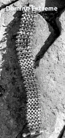 Сребърна масивна гривна , снимка 2 - Гривни - 53870969