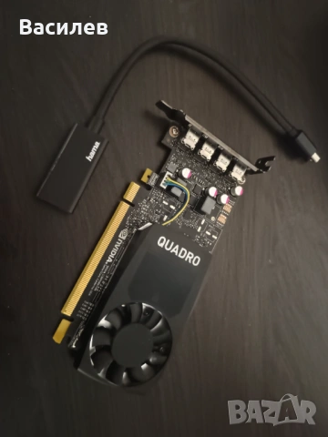 Видеокарта nvidia quadro t1000 и адаптер m/dp dp hama