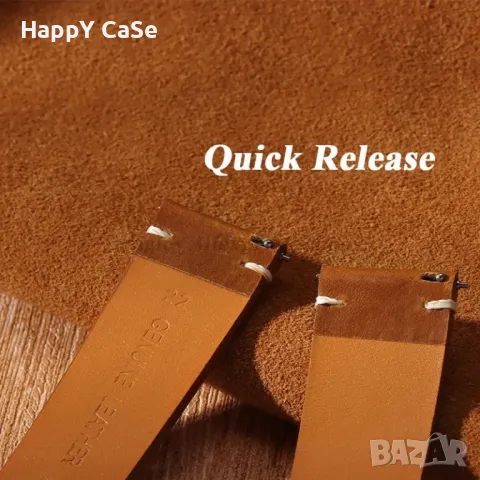 WAX Кожена каишка за Huawei Watch/Samsung/Xiaomi/Garmin/Apple/Amazfit, снимка 11 - Каишки за часовници - 50047869