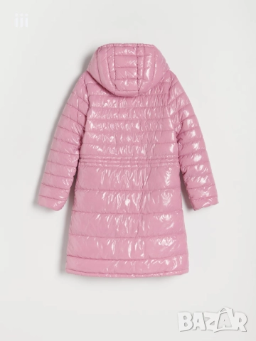 Ново капитонирано дълго палто с качулка - яке размер 152см, RESERVED, снимка 4 - Детски якета и елеци - 52351316