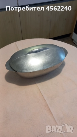 Овална алуминиева тенджера (Гусятница)