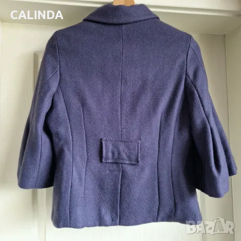 Silvian Heach елегантно лилаво палто с колан, снимка 4 - Палта, манта - 49633831