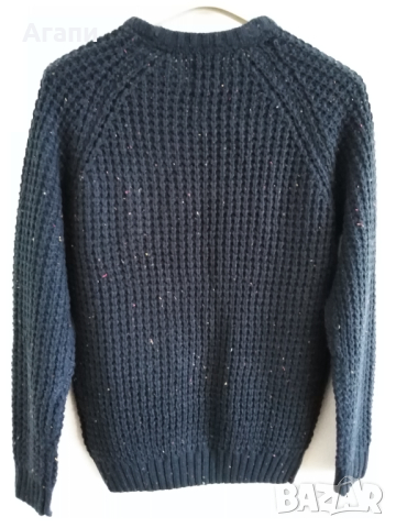 Мъжки пуловер Smith & Jones син чисто нов плетка размер S, снимка 2 - Пуловери - 44973955