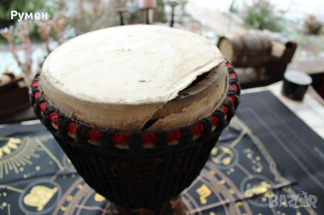 Африканска тарамбука (Djembe), снимка 7 - Антикварни и старинни предмети - 53480254