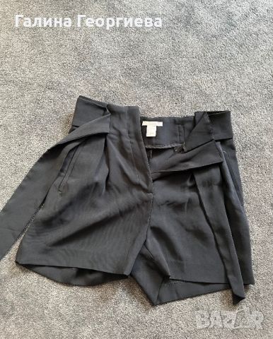 Черни къси гащи, снимка 4 - Къси панталони и бермуди - 46305429