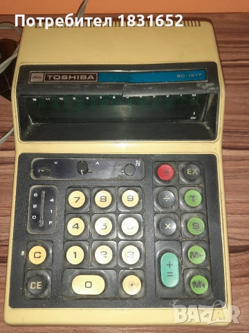 Стар калкулатор - Toshiba 1217, снимка 6 - Други ценни предмети - 53806931