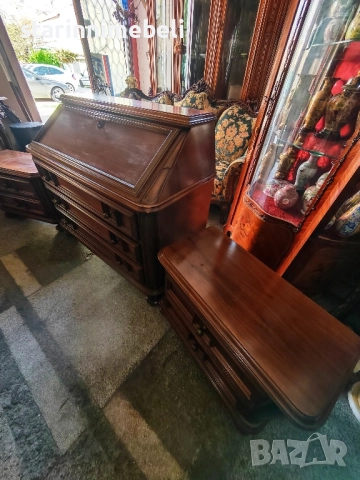 Елегантно писалище( скрин) с две нощни шкафчета , снимка 5 - Шкафове - 52015642