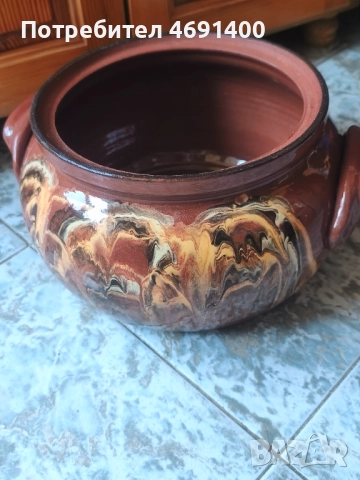 Глинен гювеч 6л, снимка 4 - Съдове за готвене - 52934215