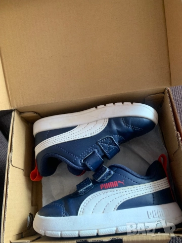 Кожени маратонки PUMA, снимка 4 - Детски маратонки - 51464991