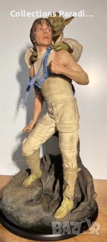 Sideshow Star Wars Luke Skywalker & Yoda premium format статуя фигура, снимка 3 - Колекции - 54131743