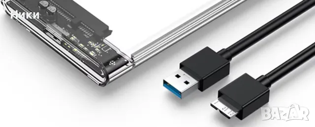 USB 3.0/Type C HDD корпус 2,5 инча SATA SSD за външен твърд диск кутия с 5Gbps скорост, снимка 9 - Други - 48748572