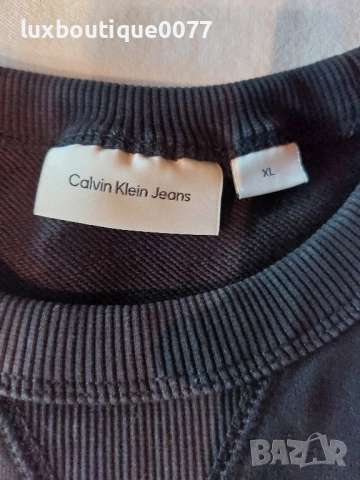 Чисто нов без етикет мъжки пуловер Calvin Klein Jeans XL , снимка 4 - Пуловери - 51640492