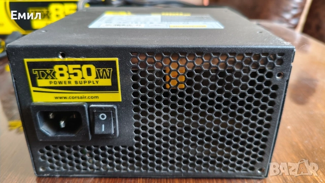 Захранване Corsair TX850 - работещо, стабилно, снимка 4 - Захранвания и кутии - 54041132