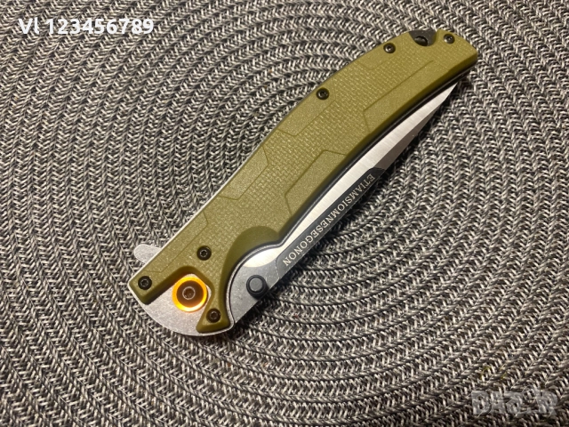 Тактически сгъваем нож EDC,  D2 ръкохватка -G10 ;118х228, снимка 11 - Ножове - 52367912