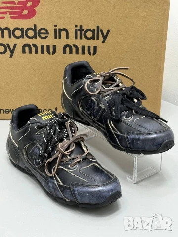 висококачествени дамски маратонки от естествена кожа miu miu new balance, снимка 8 - Маратонки - 51183645
