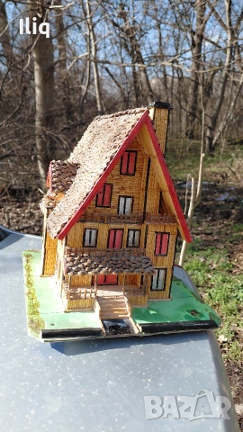 макет на дървена вила. 