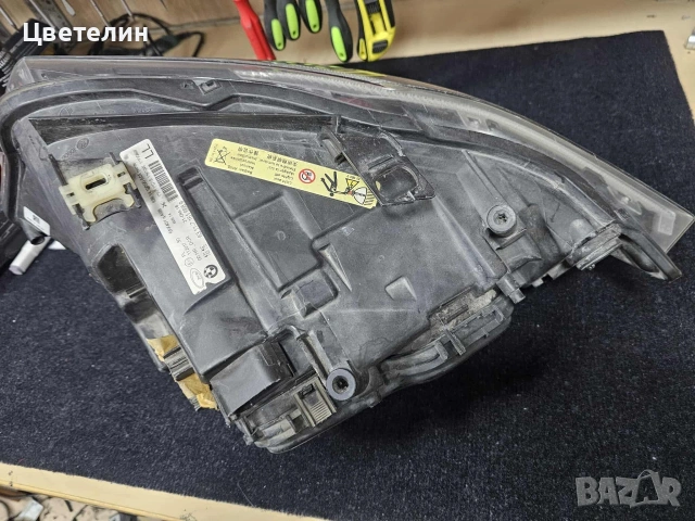 Десен фар BMW E90 ксенон бмв 90 91, снимка 5 - Части - 53213537