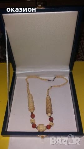 стар гердан слонова кост, снимка 4 - Антикварни и старинни предмети - 53064914