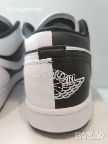Jordan 1 Low Black/White Мъжки Обувки 40 и 45 EUR+ Кутия, снимка 5 - Маратонки - 46453933