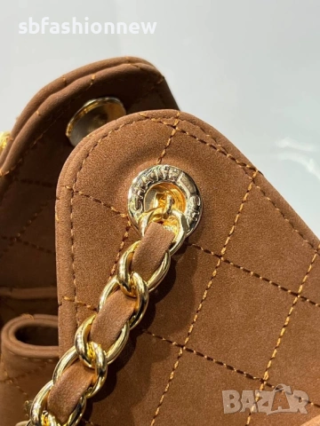 Chanel кафява чанта, снимка 6 - Чанти - 53184156