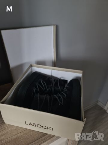 Черни апрески / боти LASOCKI , снимка 4 - Спортни обувки - 46455933