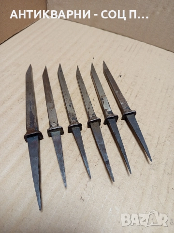 Комплект Соц Стари Дърводелски Длета. 
