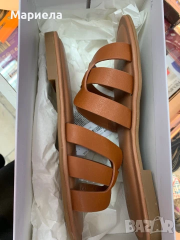 Дамски Чехли 39 Номер / The Drop / Елегантни Кожени Чехли, снимка 6 - Чехли - 50561692