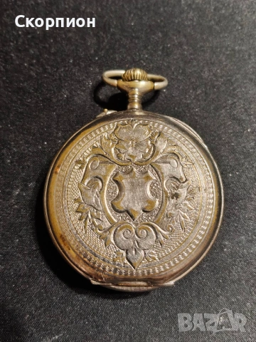 Швейцарски джобен часовник с посребрени капаци 1925г. - ПРОМОЦИЯ, снимка 4 - Джобни - 49866321