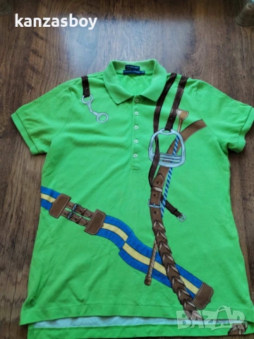 polo ralph lauren - страхотна дамска тениска L, снимка 4 - Тениски - 53638277