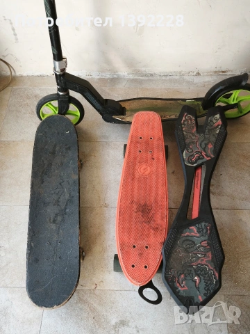 тротинетка,скейсборд,уейвборд , снимка 3 - Скейтборд, ховърборд, уейвборд - 53871870