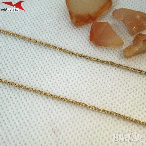 Синджир с 14К златно покритие 254562, снимка 2 - Колиета, медальони, синджири - 52953652