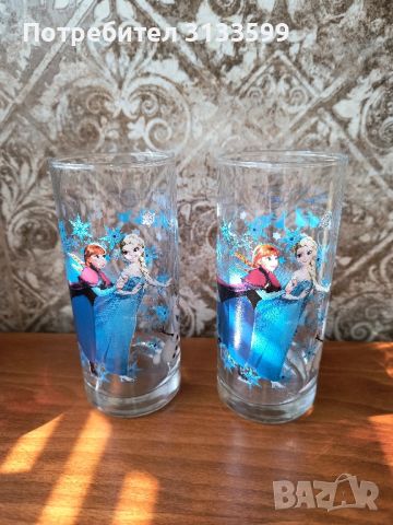 Чаши за КАФЕ; Две стъклени чаши "Замръзналото кралство", снимка 10 - Чаши - 45262767