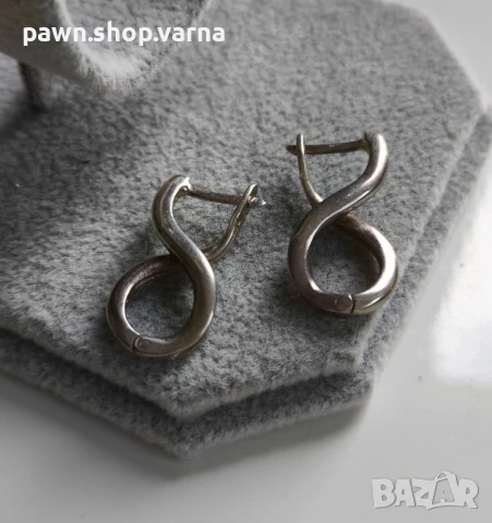 Сребърни обеци – проба 925, снимка 5 - Обеци - 50949578