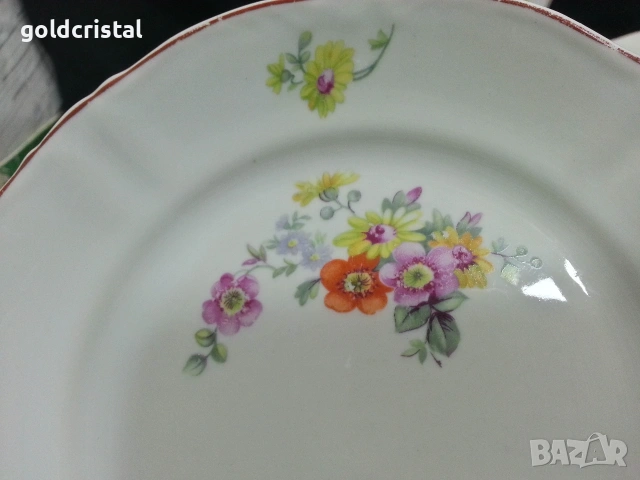 Стар български порцелан чинии , снимка 4 - Антикварни и старинни предмети - 48082311