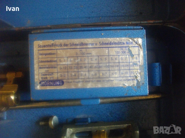 HORNUNG Старо качество НЕМСКИ комплект ГОРЕЛКИ за оксижен газо-пламъчно рязане заваряване спояване , снимка 11 - Други инструменти - 54071782