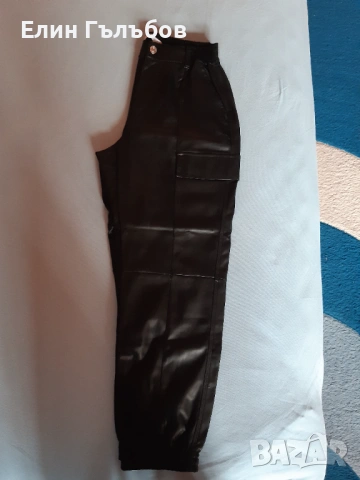 Панталон дамски, кожен Bershka чисто нов, снимка 12 - Панталони - 53467182