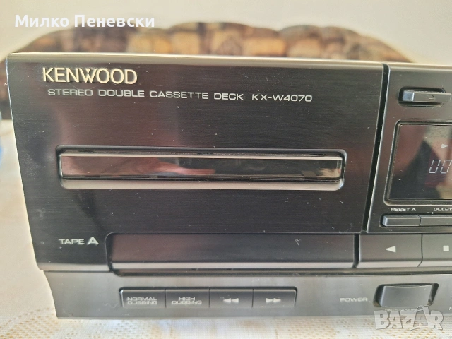 KENWOOD KX-W4070 DOUBLE STEREO CASSETTE DECK AUTOREVERCE.MADE IN JAPAN., снимка 5 - Декове - 54099251