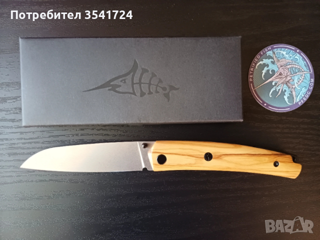 Джентълменски нож Sandvik 14C28N и дръжка от маслина, снимка 3 - Ножове - 54113103