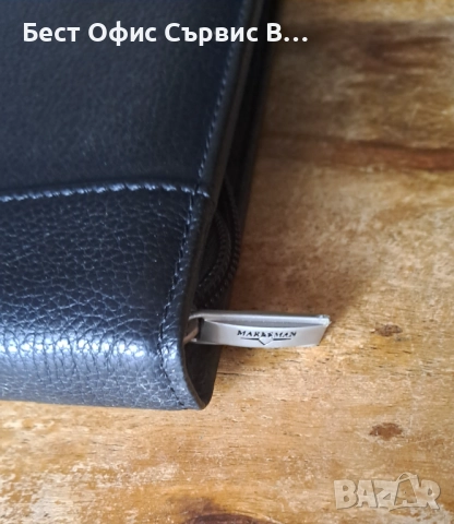 папка луксозна за документи естествена кожа с цип Марксман Marksman A4, снимка 9 - Ученически пособия, канцеларски материали - 52788901