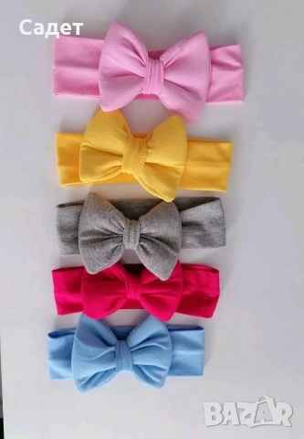 5 броя лента за глава в цветове по ваш избор, снимка 2 - Шноли, диадеми, ленти - 53787175