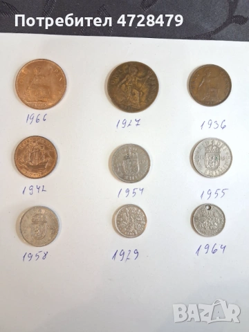 Стари монети от различни държави, снимка 10 - Нумизматика и бонистика - 53368591